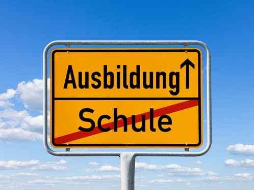 Wechsel von der Schule zur Ausbildung