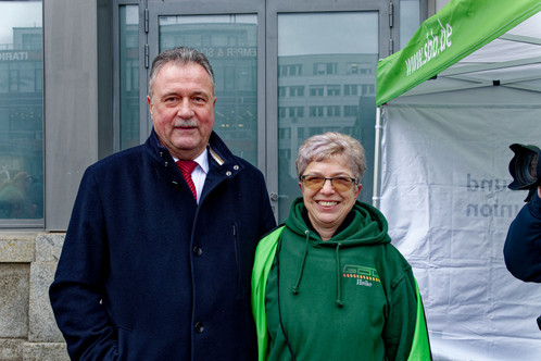 Claus Weselsky zu Gast bei der GDL-Demo am 26.01.2024 in Dresden Claus Weselsky zu Gast bei der GDL-Demo am 26.01.2024 in Dresden