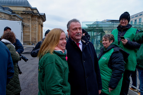 Claus Weselsky zu Gast bei der GDL-Demo am 26.01.2024 in Dresden Claus Weselsky zu Gast bei der GDL-Demo am 26.01.2024 in Dresden