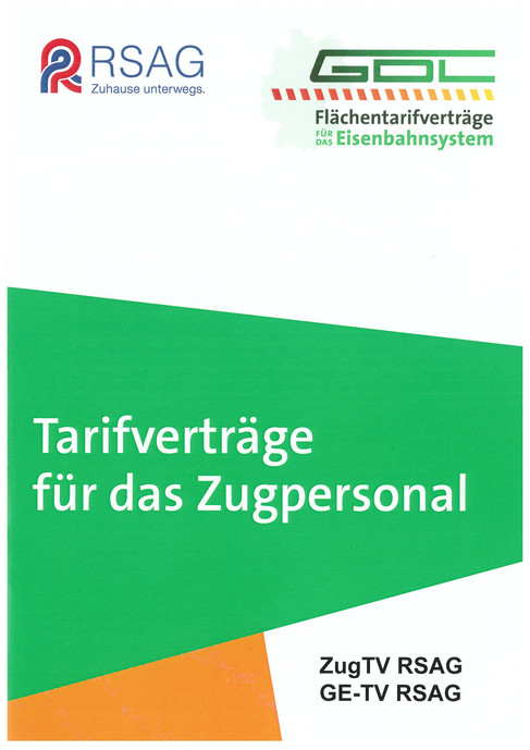 Rostocker Straßenbahn Tarifvertrag Broschüre RSAG